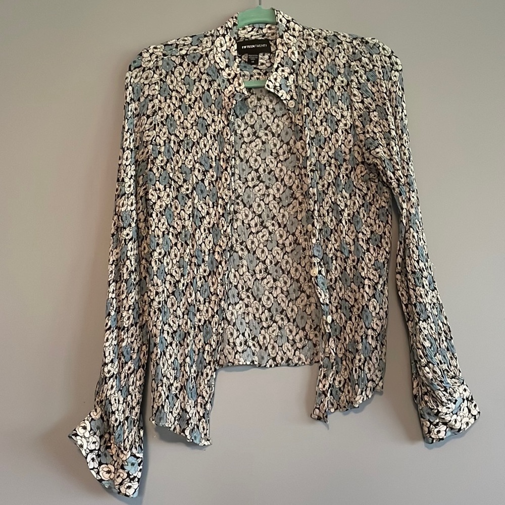 Sheer button up